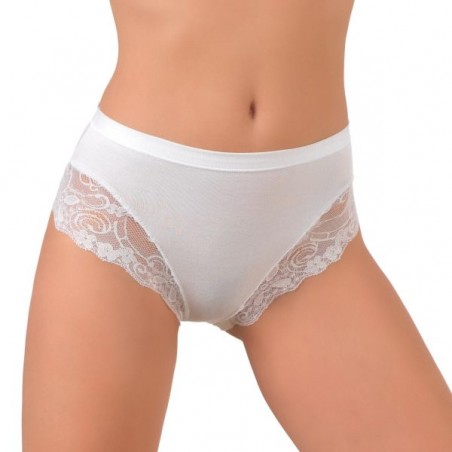 Slip Midi cotone e pizzo (art. 521)